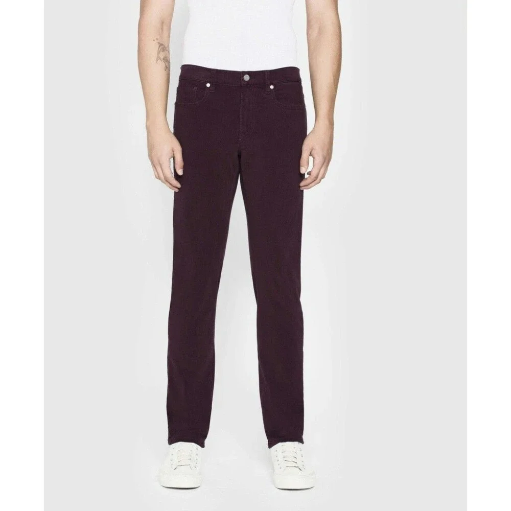 Frame Men's L'Homme Slim Burgundy Jean Size 29